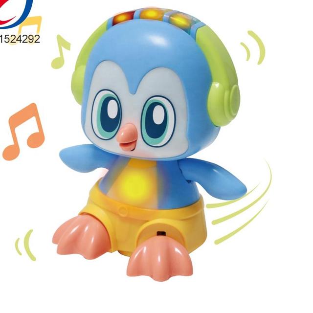 Newest Child Safety Wholesale Educational Musical Universal Toy, 2025 Kids Walking Eletronic BO Dancing Penguin With Light