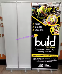 Benutzer definierte Druck Roll Up Display Banner <span class=keywords><strong>Promotion</strong></span> Zeichen Aluminium Struktur Stand Messe Beschilderung Display Banner Roll Up Banner - Product Image 1
