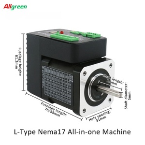 Motor paso a paso Nema17 de 24V 2.5A 1000PPR 2 fases 0.4/0.8N.m con controlador integrado de bucle cerrado para máquina automatizada - Product Image 3