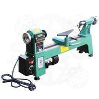 Tour à bois CNC portable à vitesse variable, petite machine à tourner le bois avec moteur central pour le travail du bois