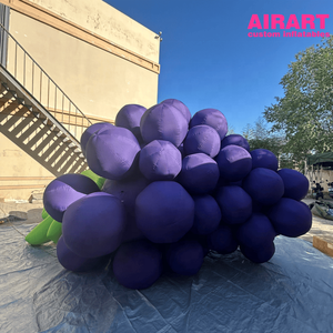 Modello Gonfiabile Gigante di Uva Viola da 5m <span class=keywords><strong>con</strong></span> Foglie, Prop Fruttato Personalizzato per Festival del Raccolto ed Esposizioni Gastronomiche - Product Image 2