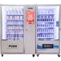 Distributeur automatique NINIX en métal de 28 pouces avec écran tactile, conforme ADA, pour aliments, boissons, collations, armoire de dégustation, conteneur de produits non vendus