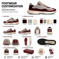 Baskets de luxe rétro pour hommes, en cuir verni, style marche, avec logo personnalisé, pour l'Amérique, par des fabricants de baskets de créateur