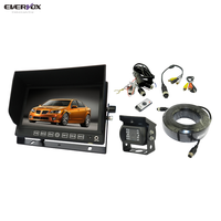 7 Inch Lcd Monitor with Av Input Stand Alone HD Monitor with 3 Video&2 Audio Input and U Shaped&fan Metal Bracket Optional