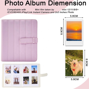 Lerp&272Pockets Album photo de 3 pouces pour films Fuji <span class=keywords><strong>Instax</strong></span> Mini 8/9/11/12/13, photos 2x3 pouces, pour cadeaux de Nouvel An - Product Image 3