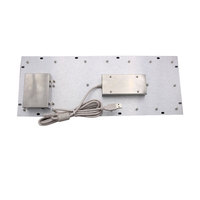 Keyboard Logam Industri Kasar IP65 Stainless Steel dengan Mouse Trackball