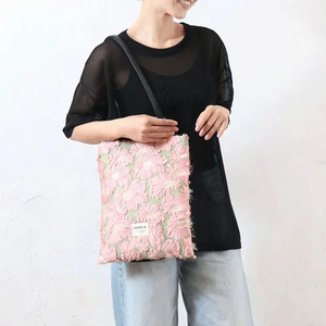 กระเป๋าโท้ทลายวรรณกรรมสำหรับผู้หญิง แฟชั่น พกพาสะดวก ทำจากโพลีเอสเตอร์ สะพายไหล่ พร้อมตกแต่งลายตัวอักษร - Product Image 3