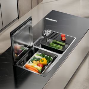 Escurridor de Platos de Doble Capa, Lavable, Colocación Flexible, Sin Necesidad de Dobrarse, para Lavar Mariscos, Frutas y Verduras, con Fuerte Drenaje - Product Image 1