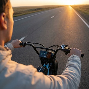 Vélo de route électrique à pneus larges et à vitesse rapide avec phare LED, vélo de route motorisé confortable pour de longues balades - Product Image 6