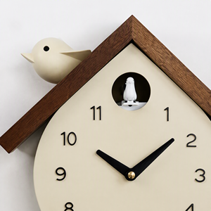 Horloge murale moderne <span class=keywords><strong>de</strong></span> style coucou avec <span class=keywords><strong>pendule</strong></span> - Convient aux salons et aux cuisines - Product Image 6