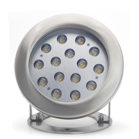 Projecteur LED pour piscine LanVol Factory, angle de faisceau optionnel 15-60°, acier inoxydable 304, IP68, AC/DC 12/24V, 12W, support réglable, éclairage de fontaine sous-marine