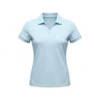 Polo en coton et élasthanne de qualité supérieure pour femmes, personnalisable en gros, 95% coton, 5% élasthanne, coupe ajustée, respirant, pour le golf, le tennis, ou en tenue décontractée