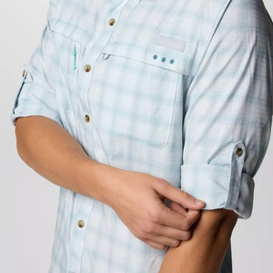 Vêtements camouflage numérique, haut à dos ouvert, haut de gamme, personnalisé pour l'automne, avec motifs de poissons, chemise de pêche à col boutonné avec motifs de poissons de Bali - Product Image 6