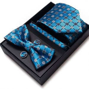 Ensemble cravate et foulard carré de marque pour homme, idéal pour le bureau, les affaires, les événements et les cadeaux pour père - Product Image 5