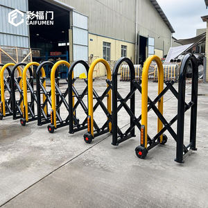 प्रदर्शनी मॉल के लिए पहियों के साथ उच्च गुणवत्ता वाले टेलीस्कोपिक गार्ड आइसोलेशन गेट चल रिट्रेटेबल ट्रैफिक बैरियर - Product Image 3