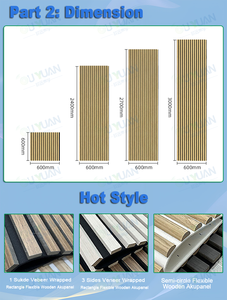 Ouyuan linh hoạt cong thiết kế Acoustic Panel tường <span class=keywords><strong>MDF</strong></span> Tấm trần cho các bức tường thoải mái tường Hội Đồng Quản Trị - Product Image 3