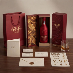 Boîte rigide personnalisable avec logo rouge en relief 3D en forme de dragon, conteneur haut de gamme avec dorure à chaud pour <span class=keywords><strong>Cognac</strong></span>, Whisky, Liqueur - Product Image 5