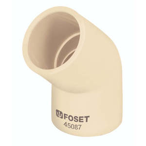 Coude de CPVC-862 en PVC haute pression Foset 45-3/4 'Connecteurs de douille à surface lisse pour l'emballage de la boîte de plomberie - Product Image 1