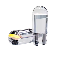 Ampoule LED T10 12V 5W Directe 9x23mm COB Clair comme du cristal Sans erreur Canbus pour éclairage de plaque d'immatriculation et plafonnier intérieur de voiture