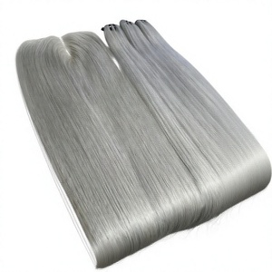 Perruques en cheveux humains vierges Remy vietnamiens ultra-lisses 5x5, double densité, avec fermeture frontale en dentelle transparente, fabrication à la machine - Product Image 1