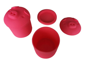 Recipiente de Silicona de Grado Alimenticio con Forma de Cerdito para Recoger Grasa de Tocino, Accesorios de Cocina Syh431 al por Mayor - Product Image 2