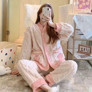 New Dễ Thương Phim Hoạt Hình Cinnamoroll Đồ Ngủ Phù Hợp Với Dễ Thương Phim Hoạt Hình Sang Trọng Homewear Quần Áo Ngủ Cô Gái Mùa Đông Quần Áo Ngủ - Product Image 6