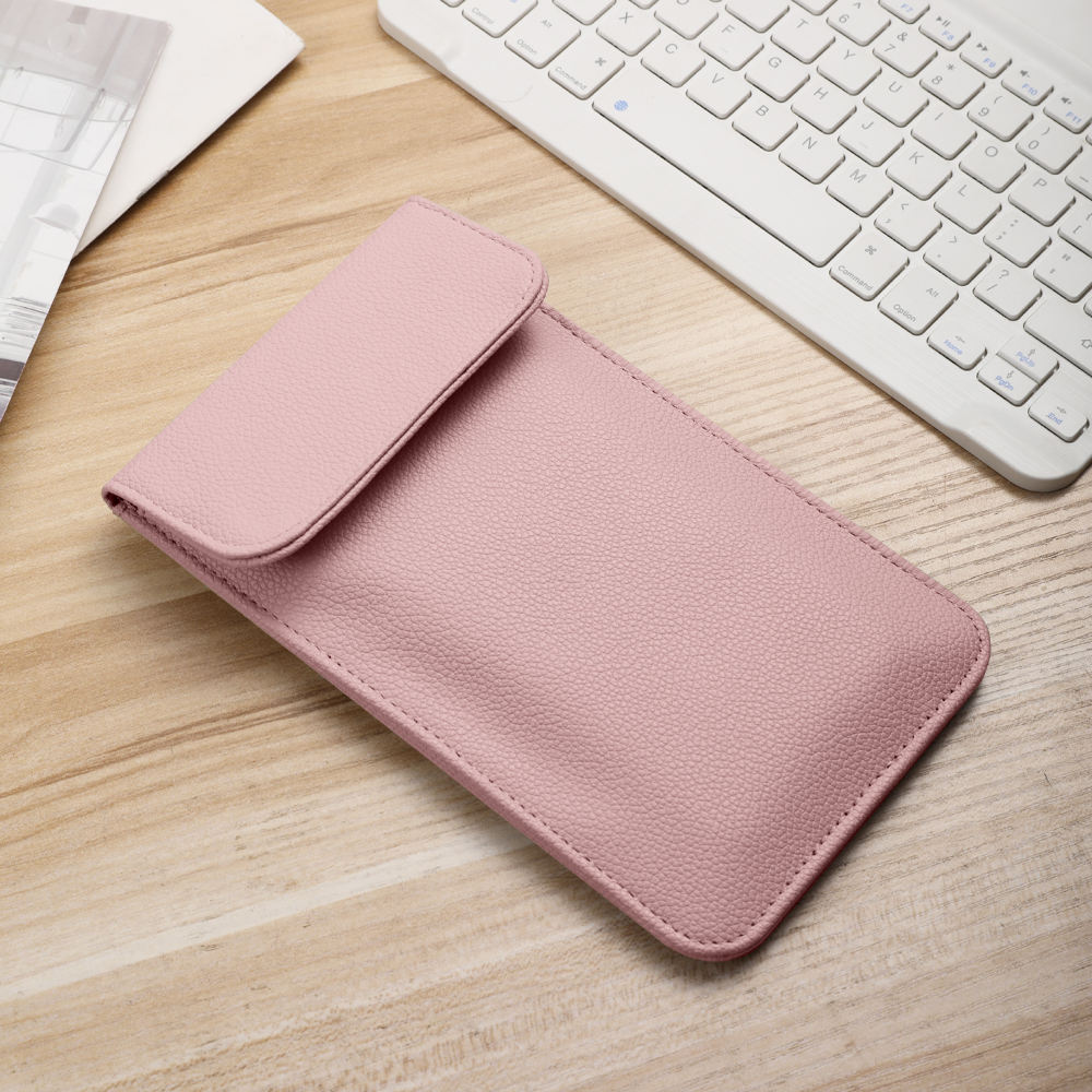 paquet de protection du signal de téléphone portable rose