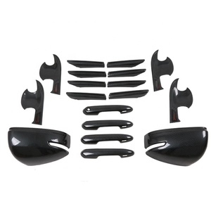 WZXD Side <b>Door</b> Rearview Mirrors Handle Bowl Cover <b>Trims</b> Kit Accessories Carbon for Land Cruiser LC300 2022 2023 - Product Image 1