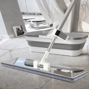 Mopa Plana Ecológica ORIGINAL con Cubeta, Cabezal de Microfibra, Sistema de Escurrido Deslizante, Rectangular, para Limpieza de Pisos - Product Image 3