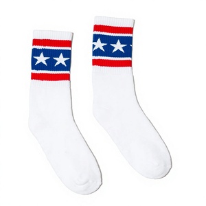 Chaussettes de sport rayées personnalisées de qualité supérieure, numéro 23, chaussettes rétro, vente en gros, étiquette privée, chaussettes athlétiques - Product Image 2
