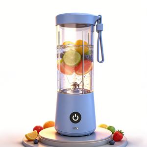 Mini mixeur portable à piles 400 ml, 6 lames en acier inoxydable 304 pour des smoothies maison rapides - Product Image 1