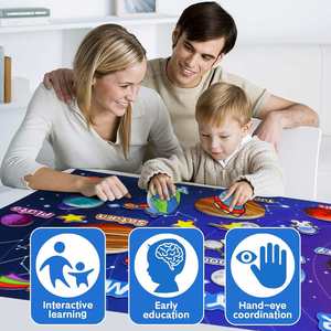 Juego de Tablero de Fieltro Ecológico del Sistema Solar de la NASA, 41 Piezas, Historias Espaciales, Material Educativo Montessori de Astronomía para Niños - Product Image 3
