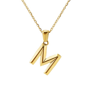Colgante <span class=keywords><strong>con</strong></span> 26 letras para <span class=keywords><strong>mujer</strong></span>, collar <span class=keywords><strong>de</strong></span> acero inoxidable chapado en <span class=keywords><strong>oro</strong></span> <span class=keywords><strong>de</strong></span> 18K, Gargantilla <span class=keywords><strong>con</strong></span> <span class=keywords><strong>nombre</strong></span> inicial para <span class=keywords><strong>mujer</strong></span>, joyería - Product Image 1
