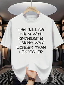 Camiseta Deportiva Sólida <span class=keywords><strong>de</strong></span> Hip Hop Killing Them with Kindness - 300 Gramos Antiarrugas y Transpirable - Product Image 1