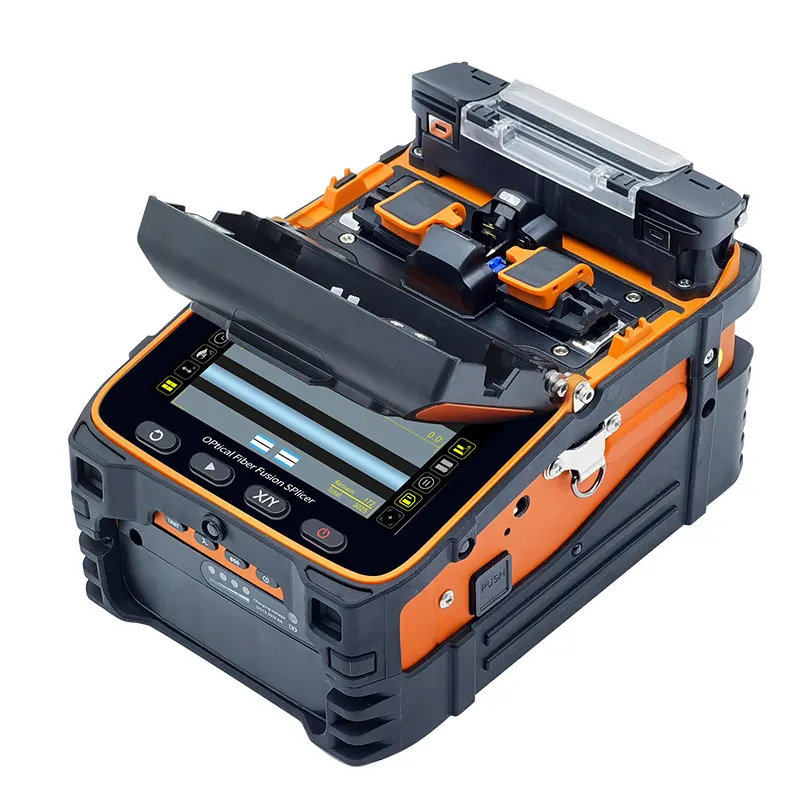 Sợi Fusion splicer AI-9 Fusion Máy signalfire ai9 ai6c sáu động cơ 5S đa ngôn ngữ tự động sợi quang Fusion splicer