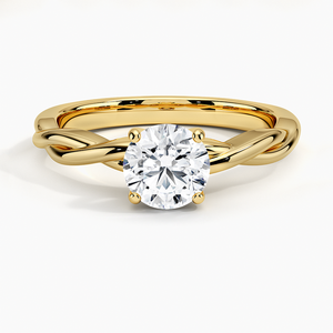 Anillo de Compromiso Romántico de Oro con Diamantes Brillantes, Estilo Clásico, Anillo de Propuesta de Matrimonio, Regalo de Joyería para Mujer - Product Image 3