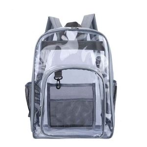 New Fashion <b>Clear</b> Transparent Pvc Multi-pockets Kids Transparent <b>Clear</b> School Bag School Bag Kids <b>Backpack</b> - Product Image 1