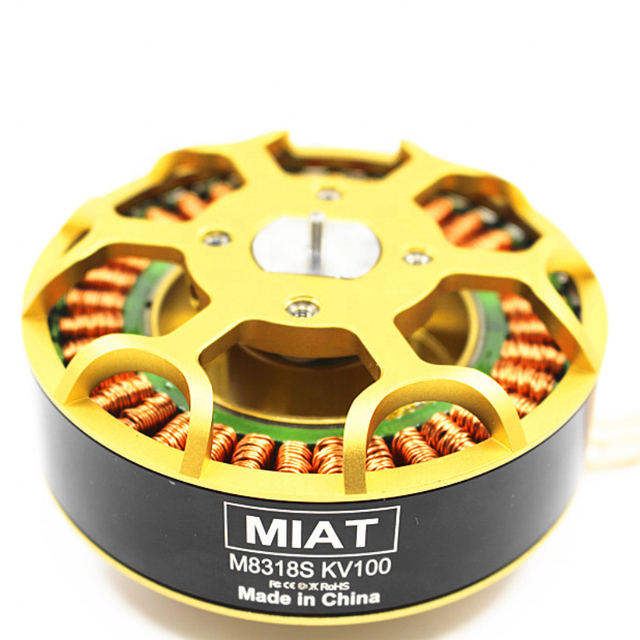 High Power Waterproof Permanent Magnet Brushless Motor for UAV Drones 14kg Payload 48V DC High Efficiency CE Certified