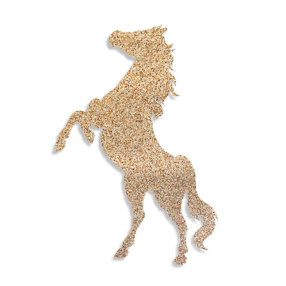 Home wall art decorative painting modern horse shape engraving picture printed on aluminum plate