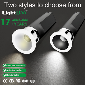 Spots encastrés LED modernes, tailles 25 mm/35 mm/45 mm, corps en aluminium, pour salle de bain, AC220V, solution de contrôle centralisé, dimmable - Product Image 1
