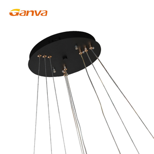 Moderno di lusso per la casa decorativa appesa <span class=keywords><strong>a</strong></span> cerchio rotondo 3 anelli <span class=keywords><strong>lampadario</strong></span> <span class=keywords><strong>a</strong></span> Led luci <span class=keywords><strong>a</strong></span> sospensione - Product Image 6