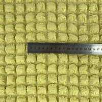 Toptan yeni tasarım 95% polyester % 5% spandex 280gsm düz boyalı waffle kumaş yaz bebek elbise