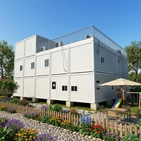 Installation facile, conteneur modulaire plat haute résistance, maison préfabriquée, bâtiment pour camp de travail