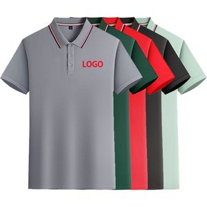 Nuevo modelo de poliéster Precio barato Hombres Polos de manga corta Buena calidad Hombres Polos - Product Image 1