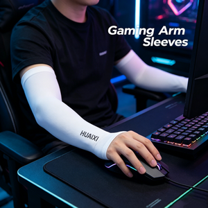 Manchettes de bras de gaming rafraîchissantes avec trou pour le pouce, couleurs personnalisées avec logo, pour joueurs e-sport professionnels - Product Image 5