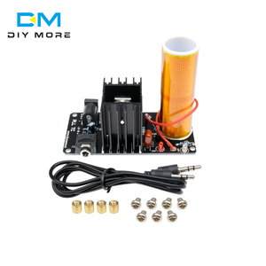 Assemed-<span class=keywords><strong>Mini</strong></span> altavoz de Plasma de bobina Tesla, con música acabada, generador de arco Tesla, transmisión inalámbrica resonante, DC 15V-24V 15W, estéreo - Product Image 1