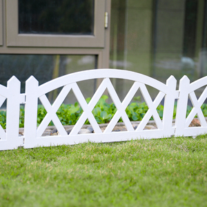 Garden Fence Outdoor Garden Border <strong>Plastic</strong> <strong>Edging</strong> Decorative Flower Backyard Fence Garden Small PVC Fencing - Product Image 5