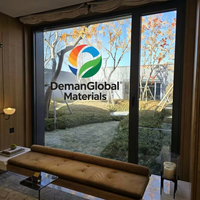 Fenêtre moderne en aluminium GREATMEN, valeur U 0.8, rupture de pont thermique, insonorisation, double vitrage, design résidentiel pour villa, économie d'énergie