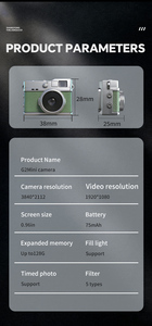 Kamera Anak G2 Kamera Digital Mini untuk Anak-Anak Portabel 1080P HD Mainan Kartun untuk Anak Perempuan Laki-Laki Fotografi Luar Ruangan - Product Image 6