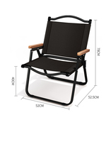 Chaise de camping pliante robuste pour l'extérieur, chaise de pêche pliable avec structure en acier, mobilier d'extérieur portable